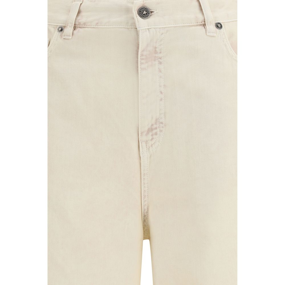 Bicolor Cotton Relaxed Fit Jeans