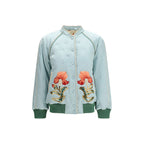 Blue Silk Bomber