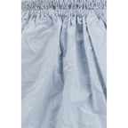 Blue Silk Long Skirt