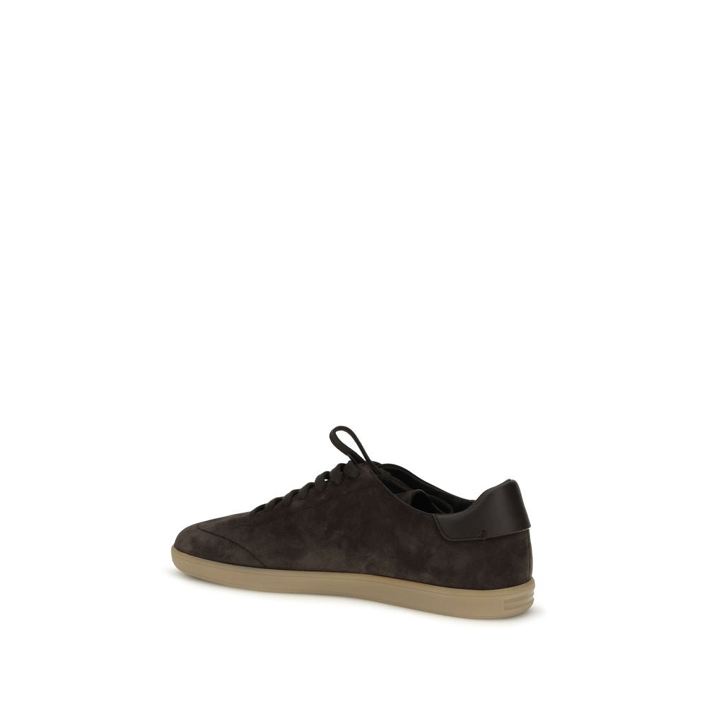 Brown Calf Leather Bos Taurus Low Top Sneakers