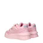 Pink Leather Chunky Sneakers