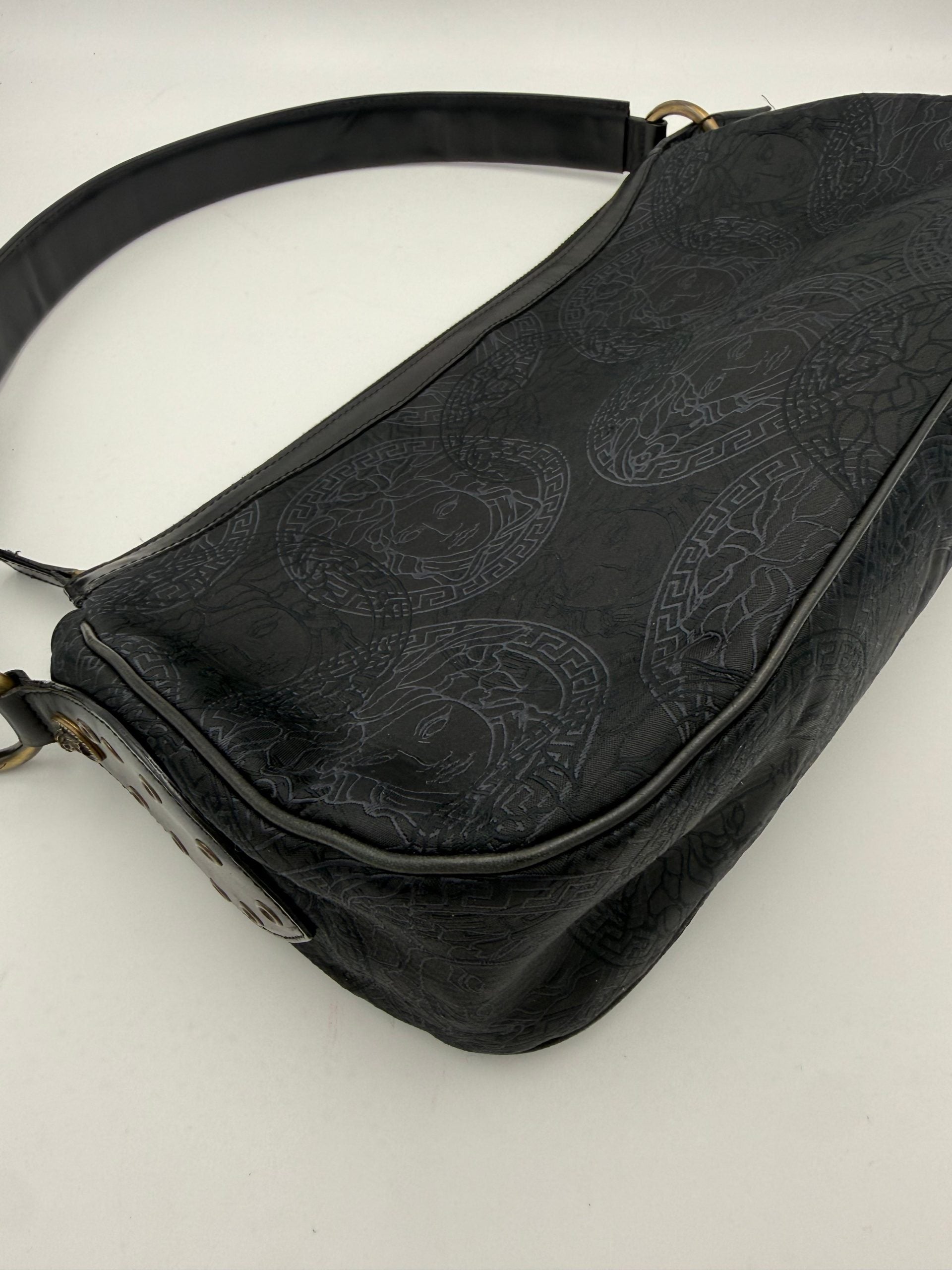 VERSACE Medusa Jacquard Shoulder Bag