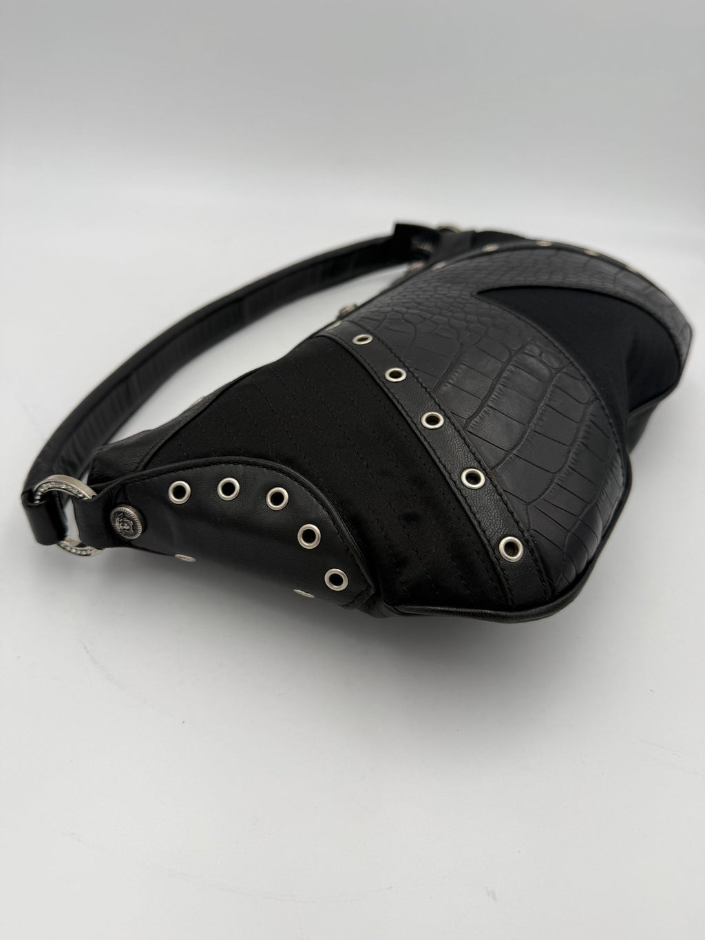 VERSACE Shoulder Bag in Studded Leather