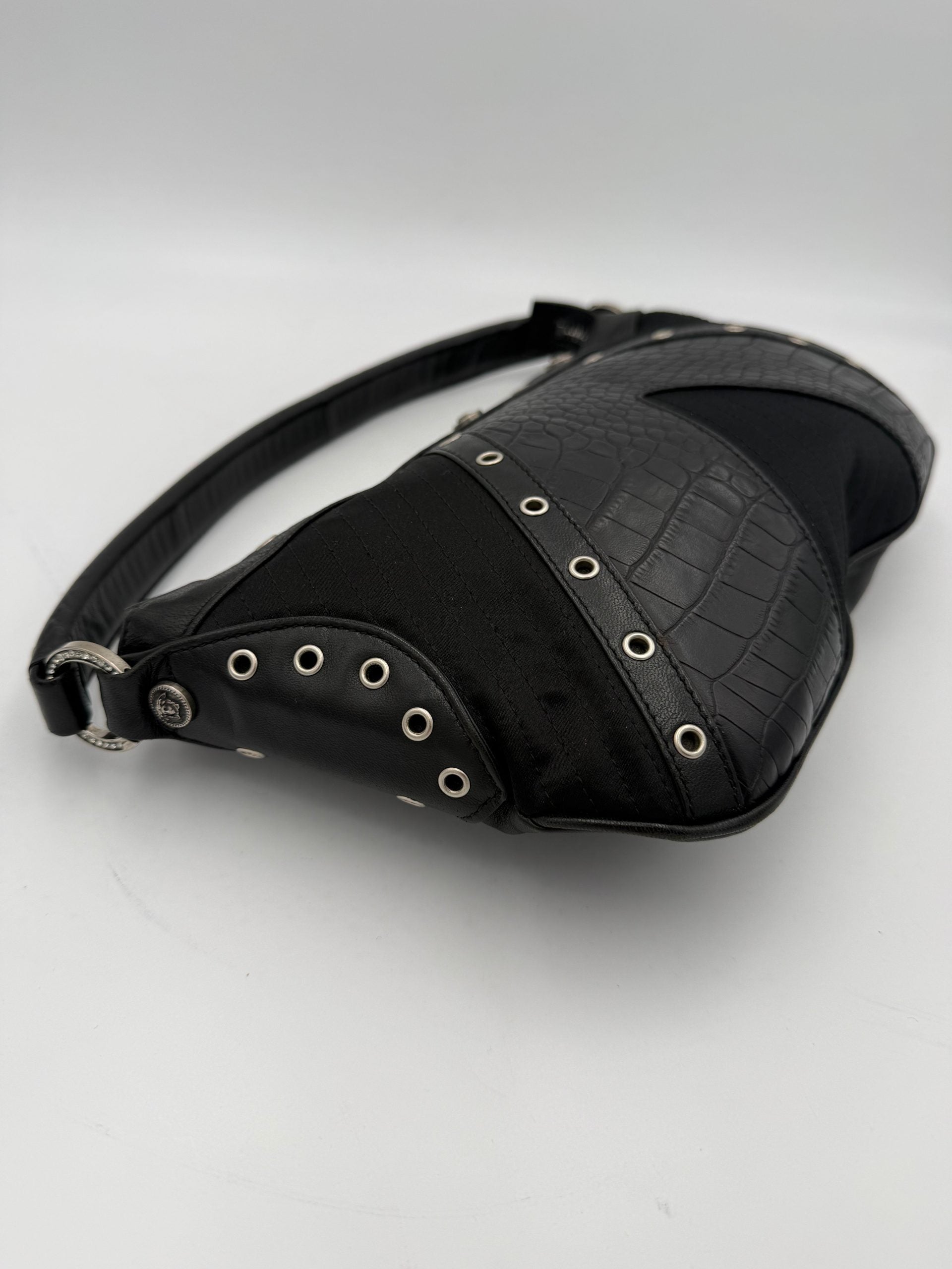 VERSACE Shoulder Bag in Studded Leather