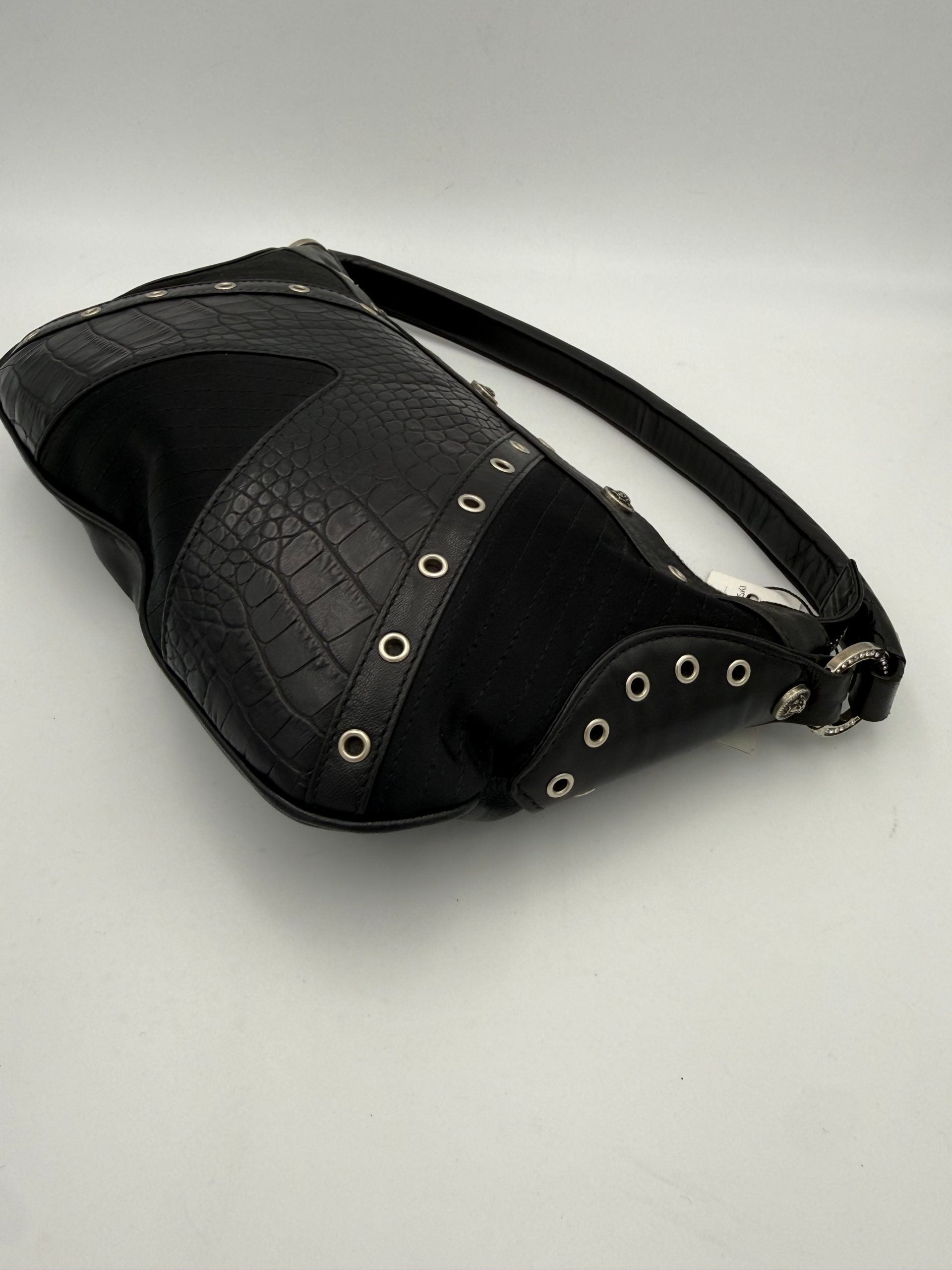 VERSACE Shoulder Bag in Studded Leather