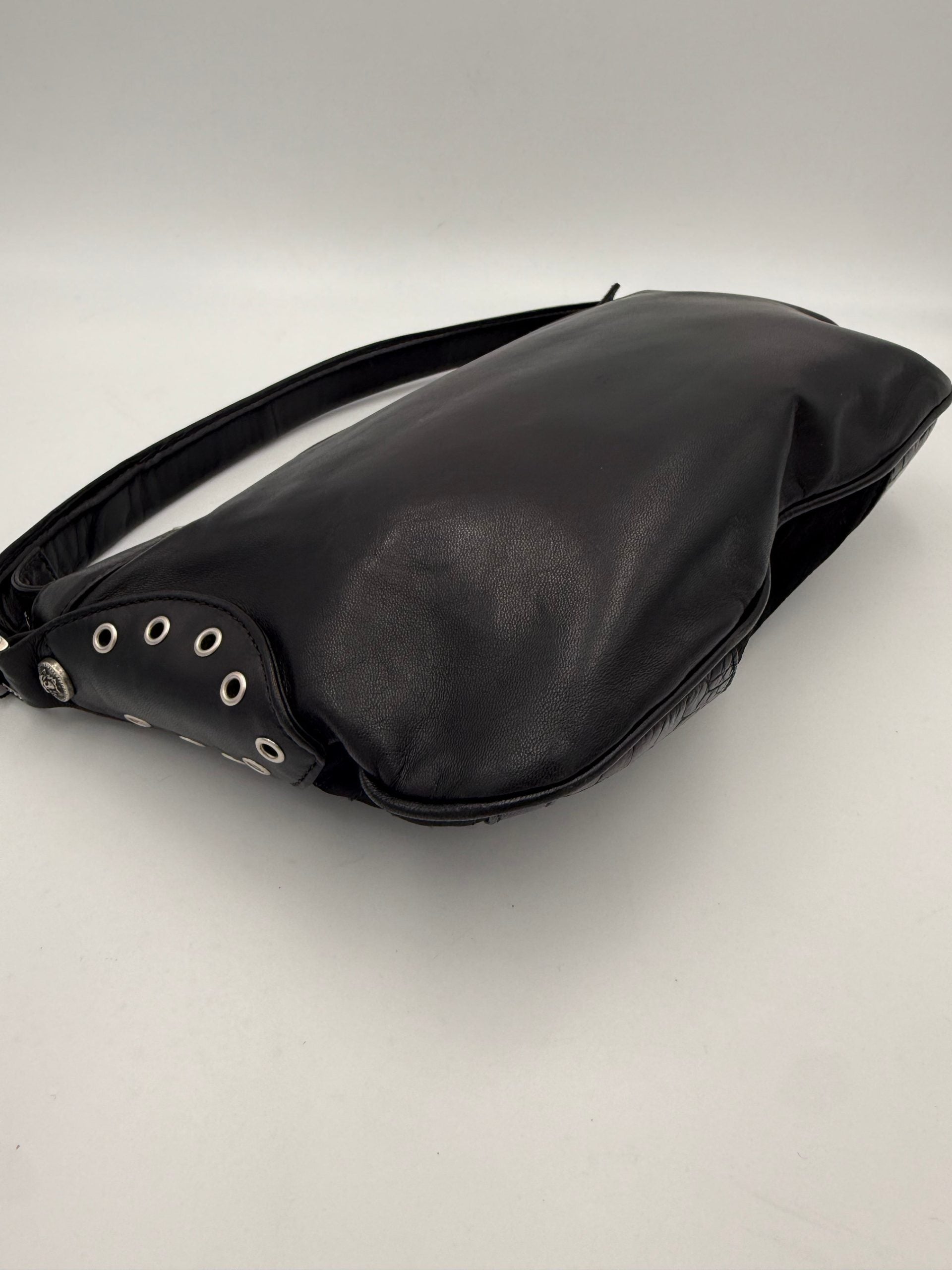 VERSACE Shoulder Bag in Studded Leather