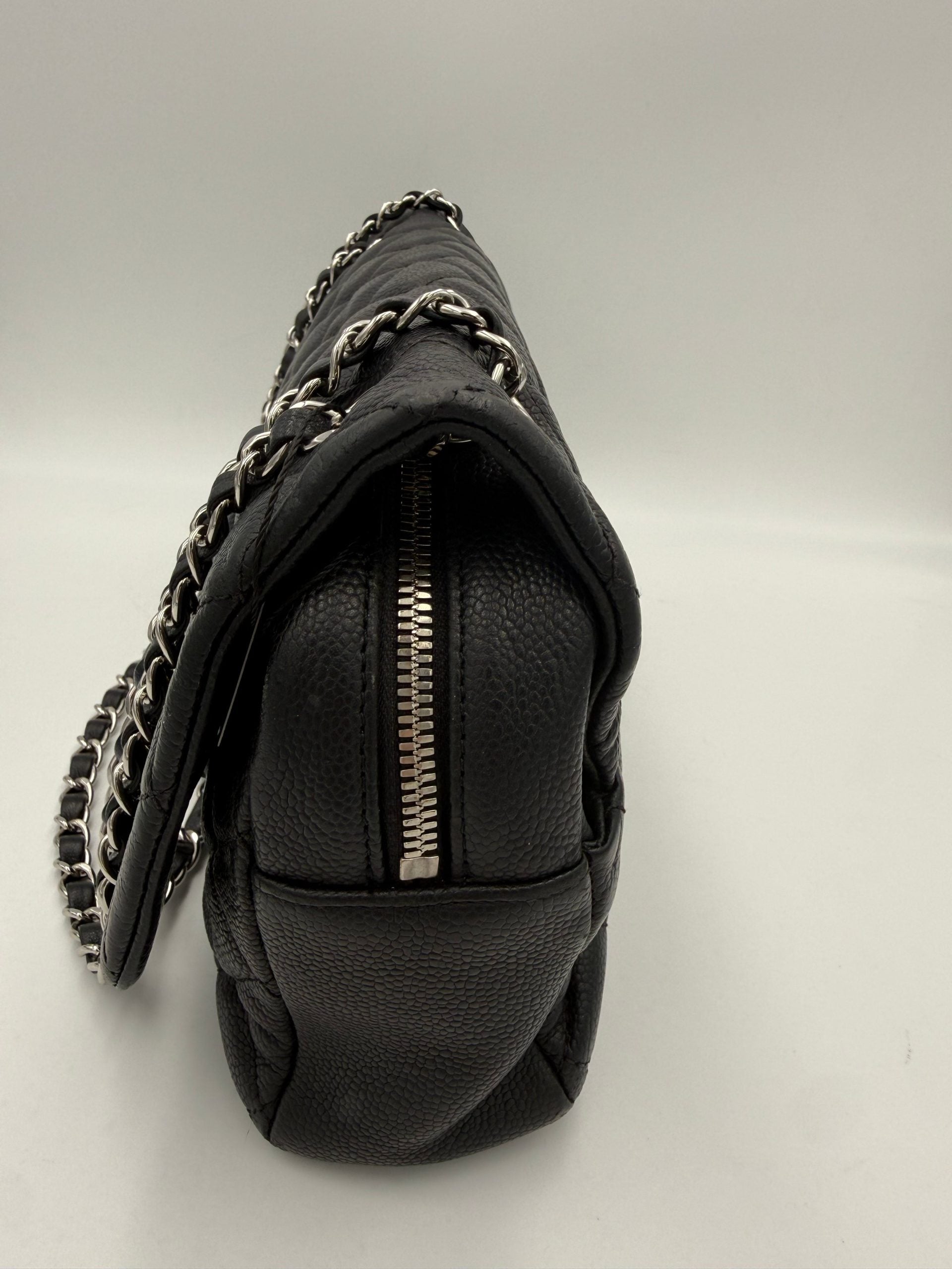 CHANEL Timeless Classique “ZIP FLAP BAG” Handbag