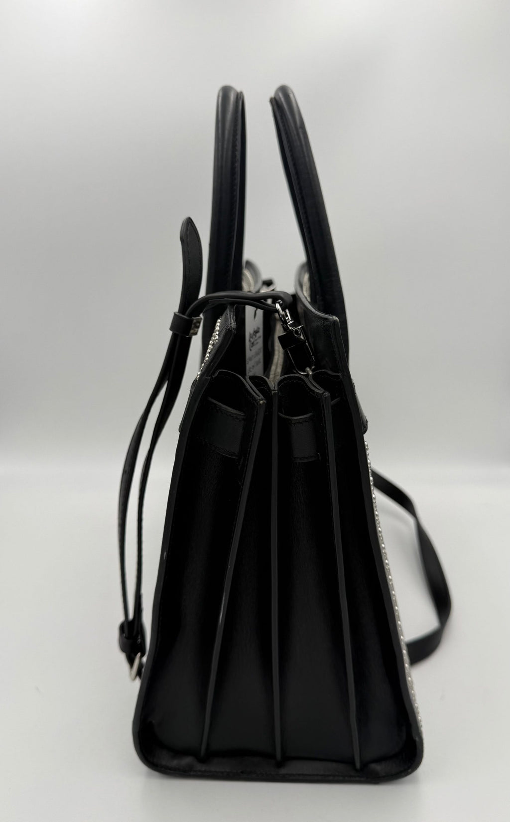 SAINT LAURENT SAC DU JOUR Small Studded Black with Studs Handbag