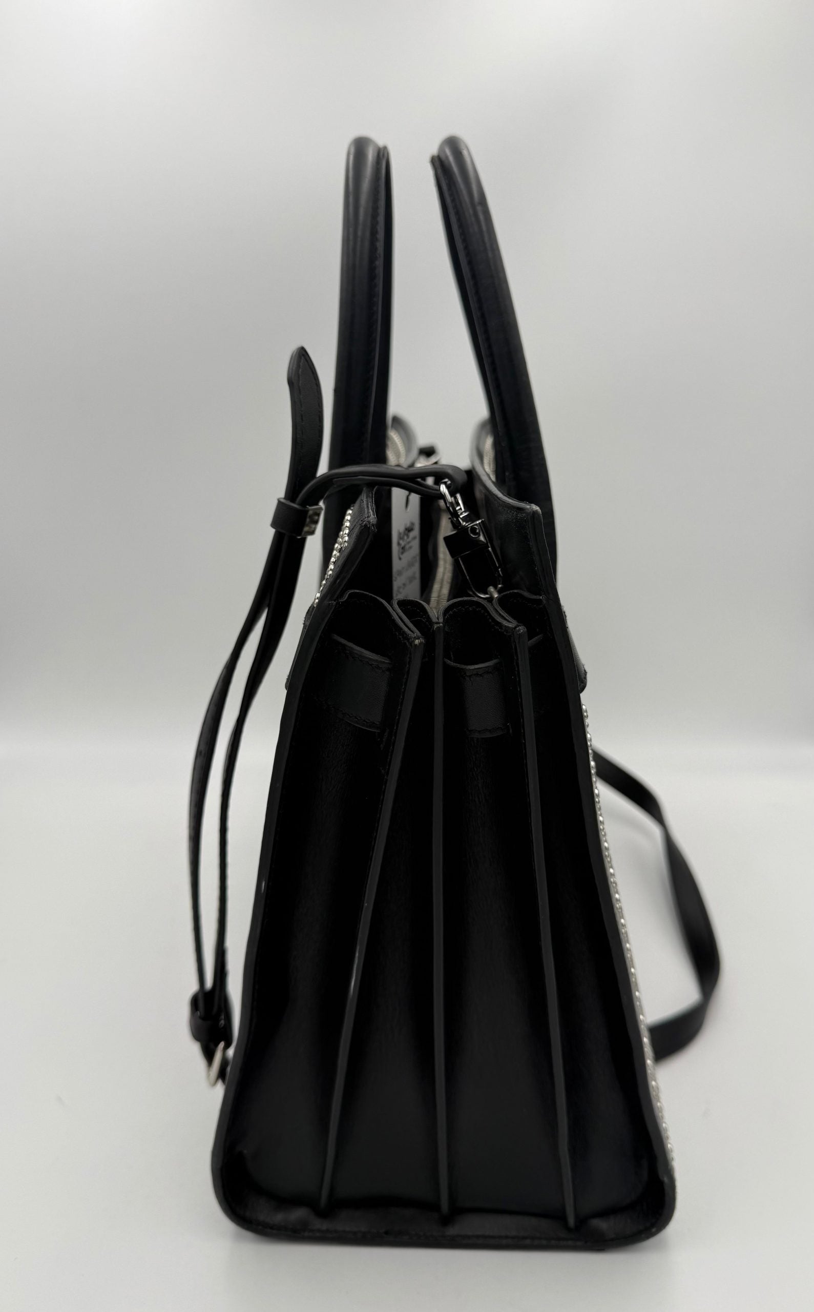 SAINT LAURENT SAC DU JOUR Small Studded Black with Studs Handbag