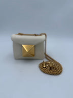 VALENTINO GARAVANI MINIBAG MONOSTUD White Handbag
