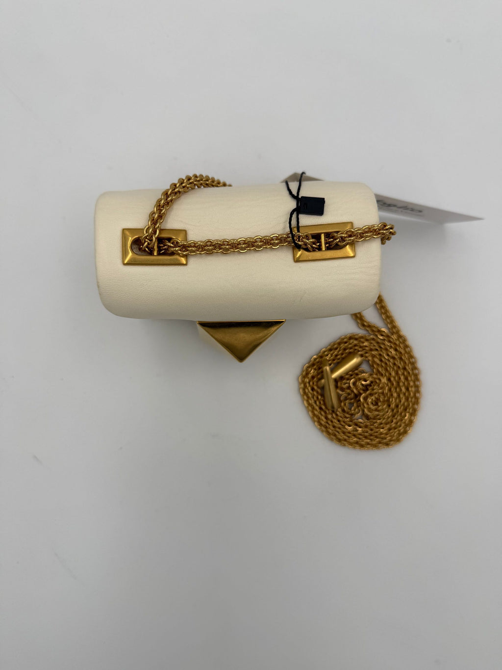 VALENTINO GARAVANI MINIBAG MONOSTUD White Handbag