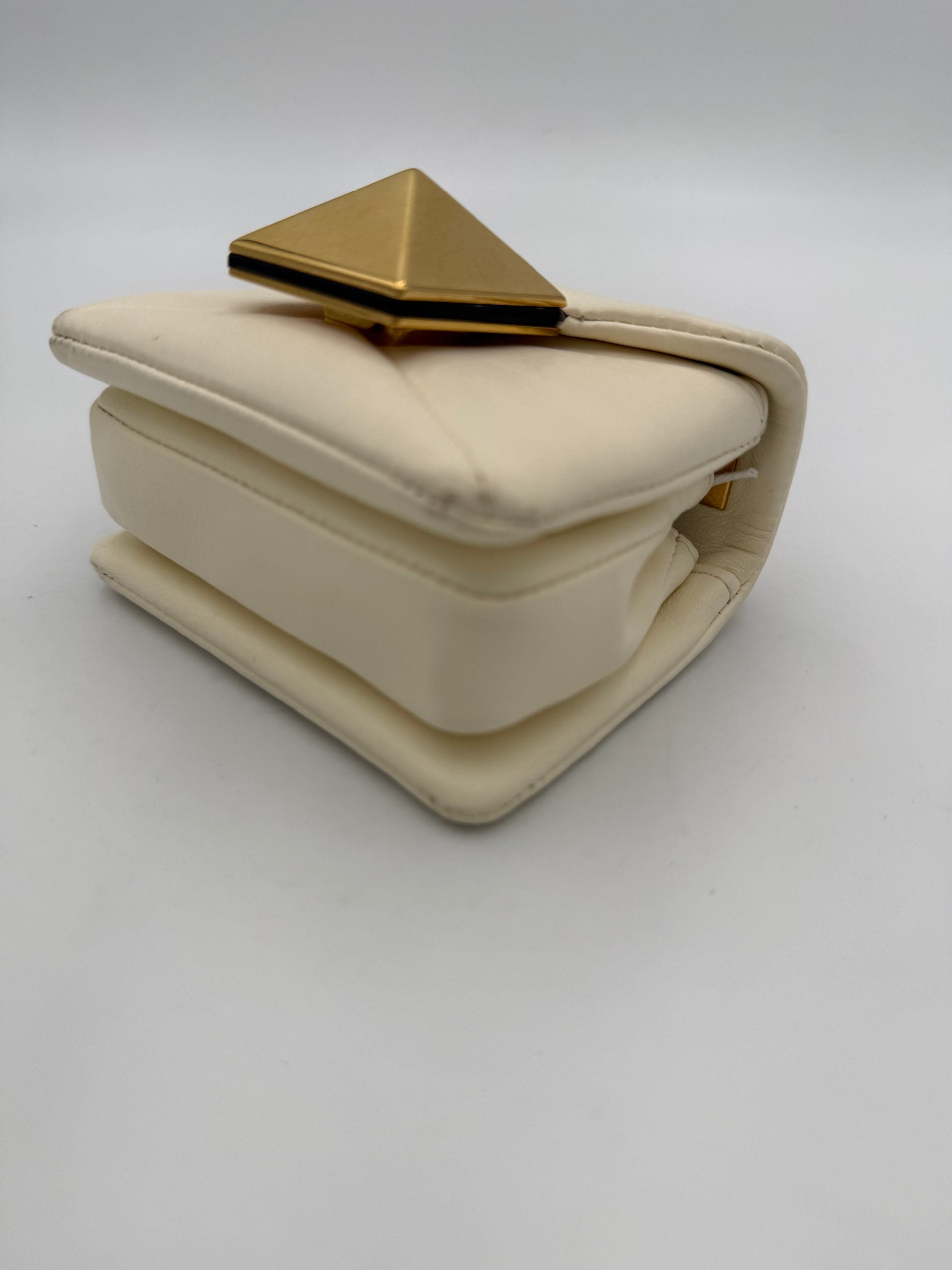 VALENTINO GARAVANI MINIBAG MONOSTUD White Handbag