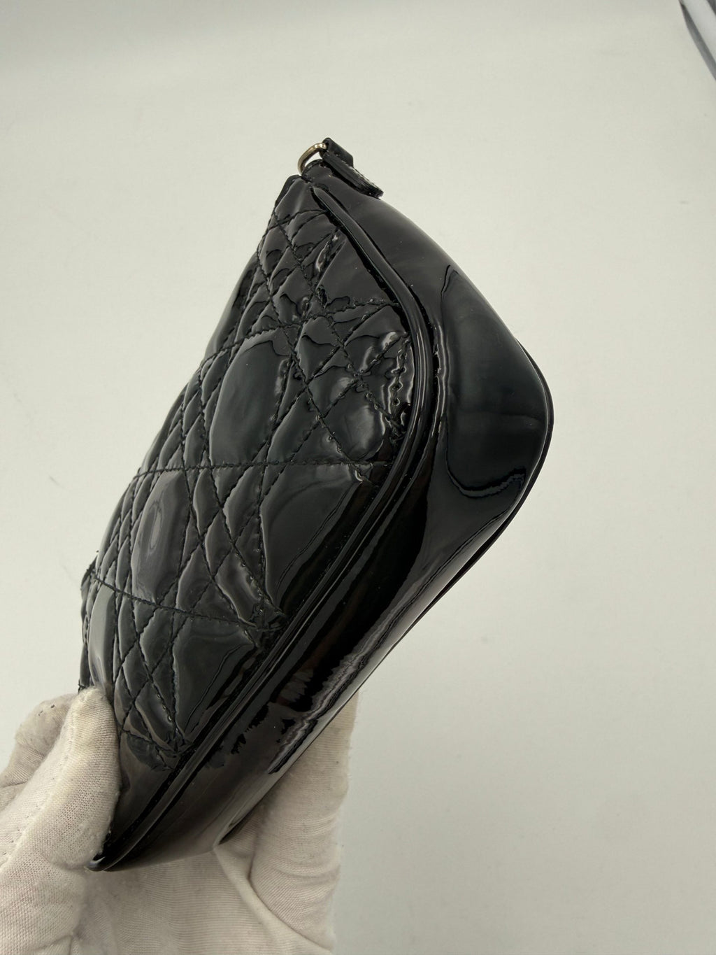 DIOR Lady Dior Cannage Patent Pouch