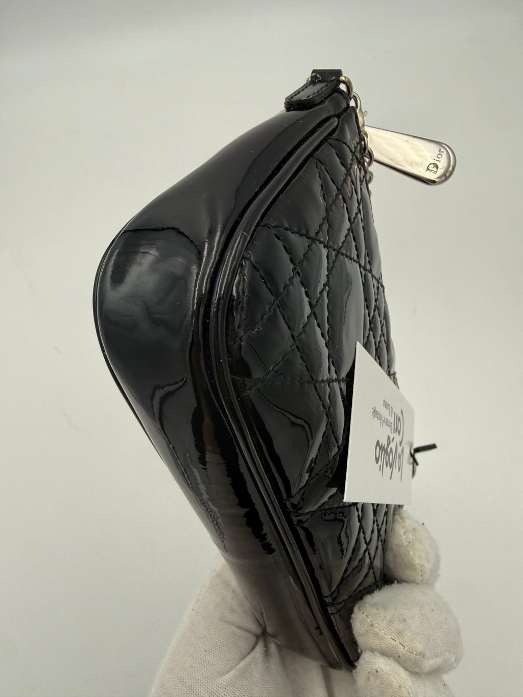 DIOR Lady Dior Cannage Patent Pouch