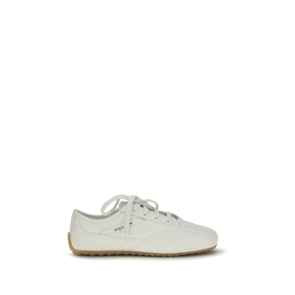 White Calf Leather Bos Taurus Athletic Sneakers