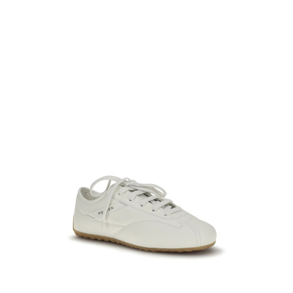 White Calf Leather Bos Taurus Athletic Sneakers