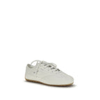 White Calf Leather Bos Taurus Athletic Sneakers
