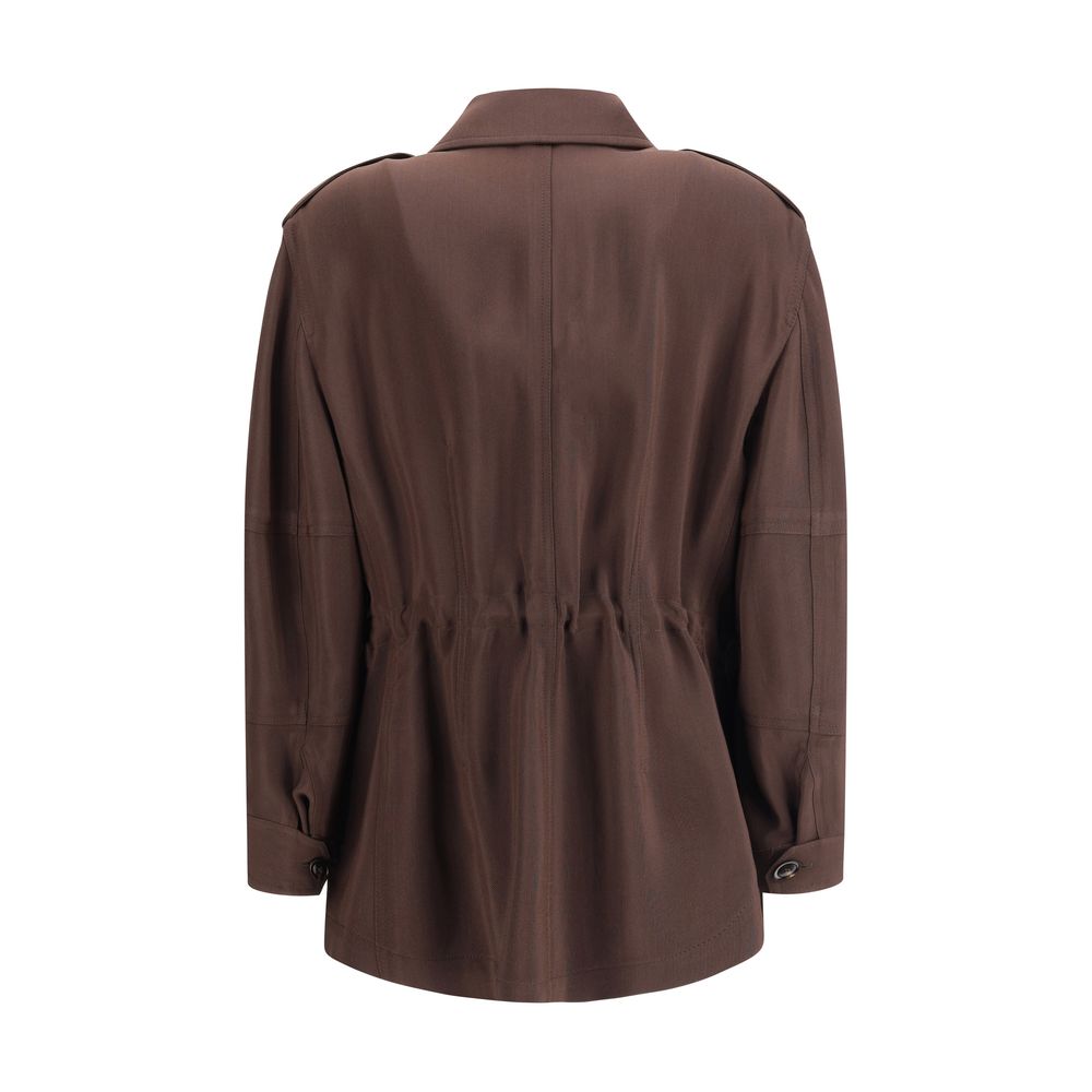 Brown Viscose Coat