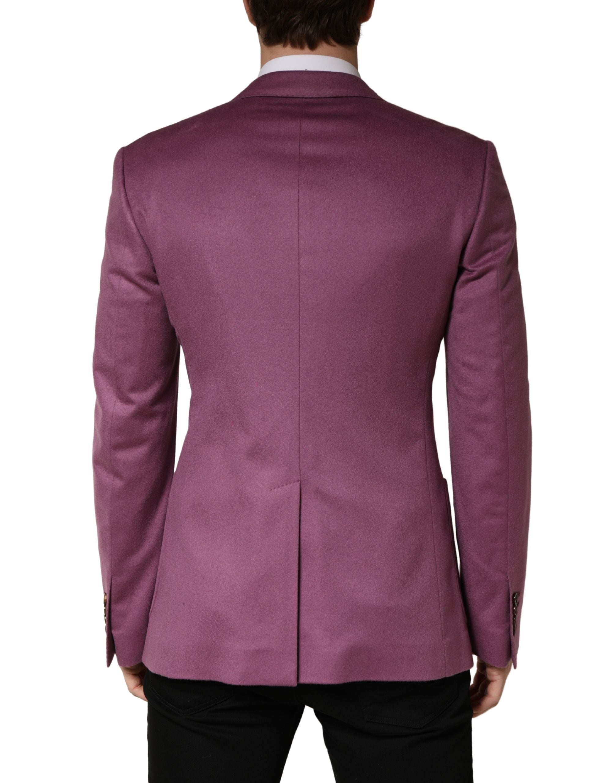 Purple Cashmere Slim Fit Coat Jacket Blazer