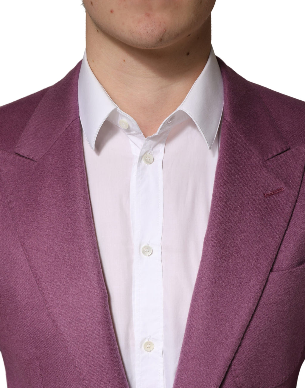 Purple Cashmere Slim Fit Coat Jacket Blazer