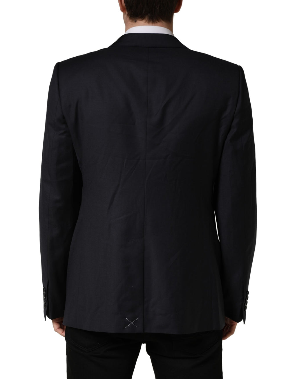 Black Wool Slim Fit Coat Men Jacket Blazer