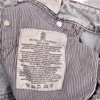 Blue Cotton Straight-Leg Jeans