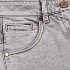 Blue Cotton Straight-Leg Jeans