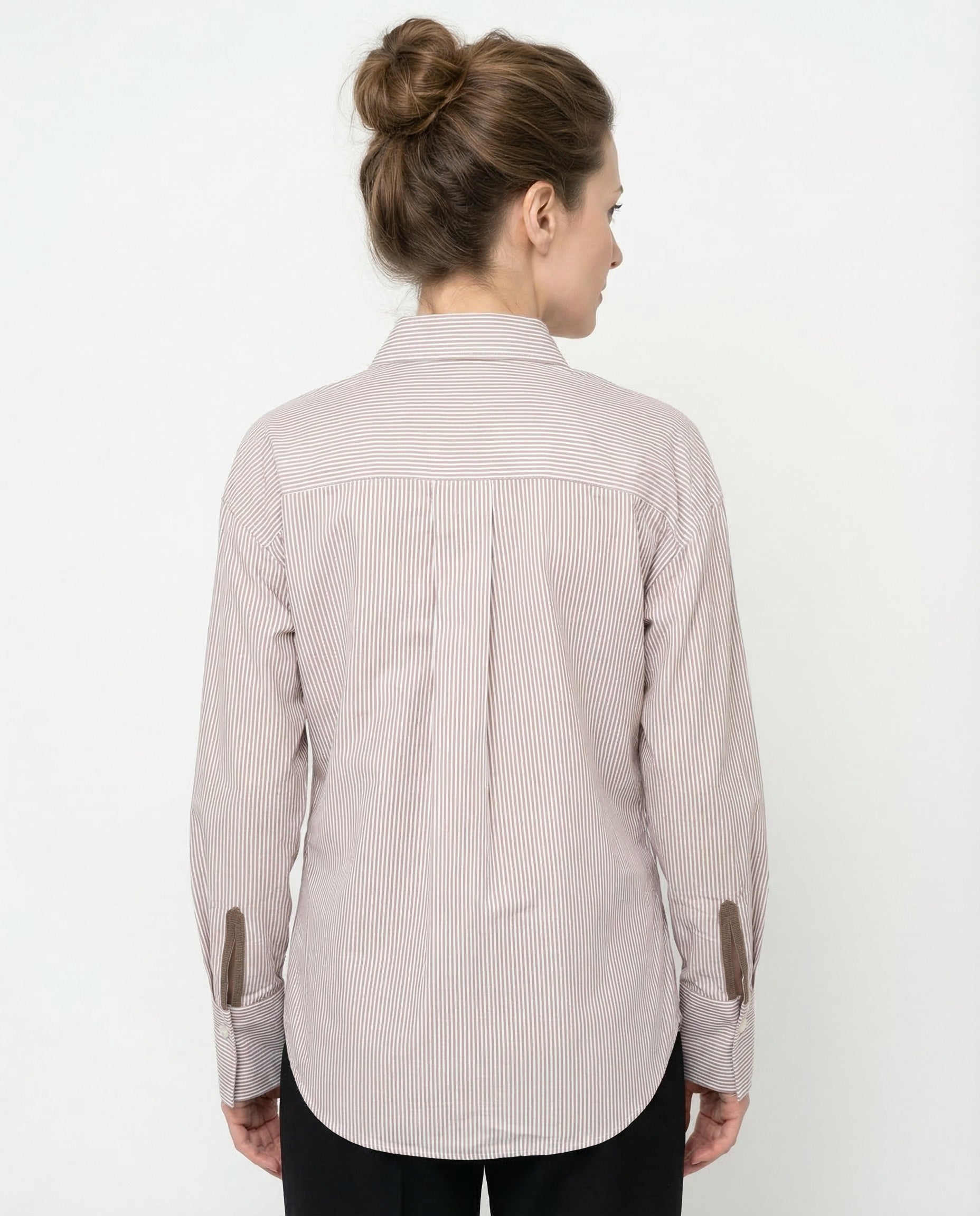 White Cotton Pattern Shirt