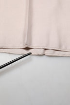 Beige Silk Straight Formal DressTrouser Pants