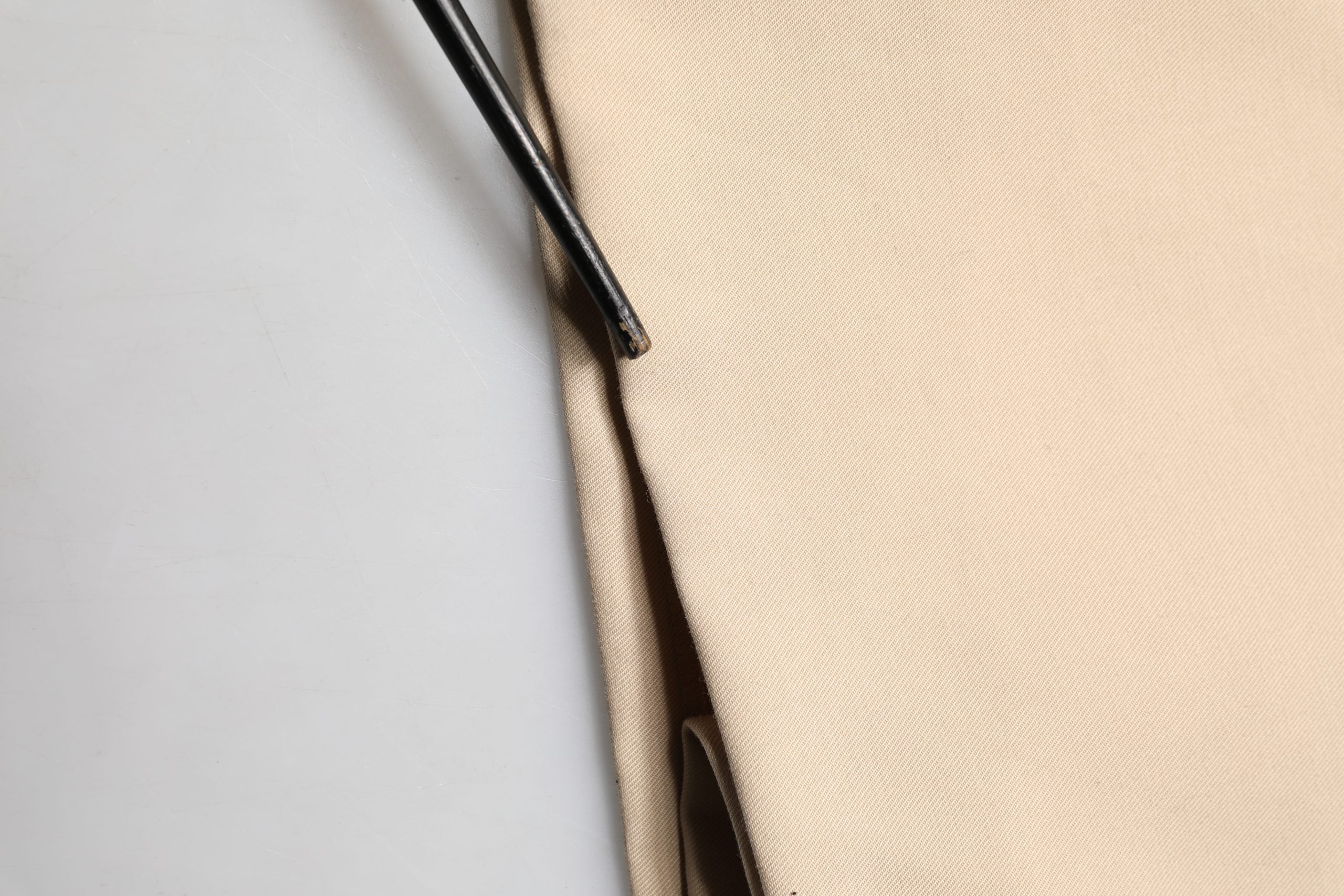 Beige Cotton Straight Men Dress Trouser Pants