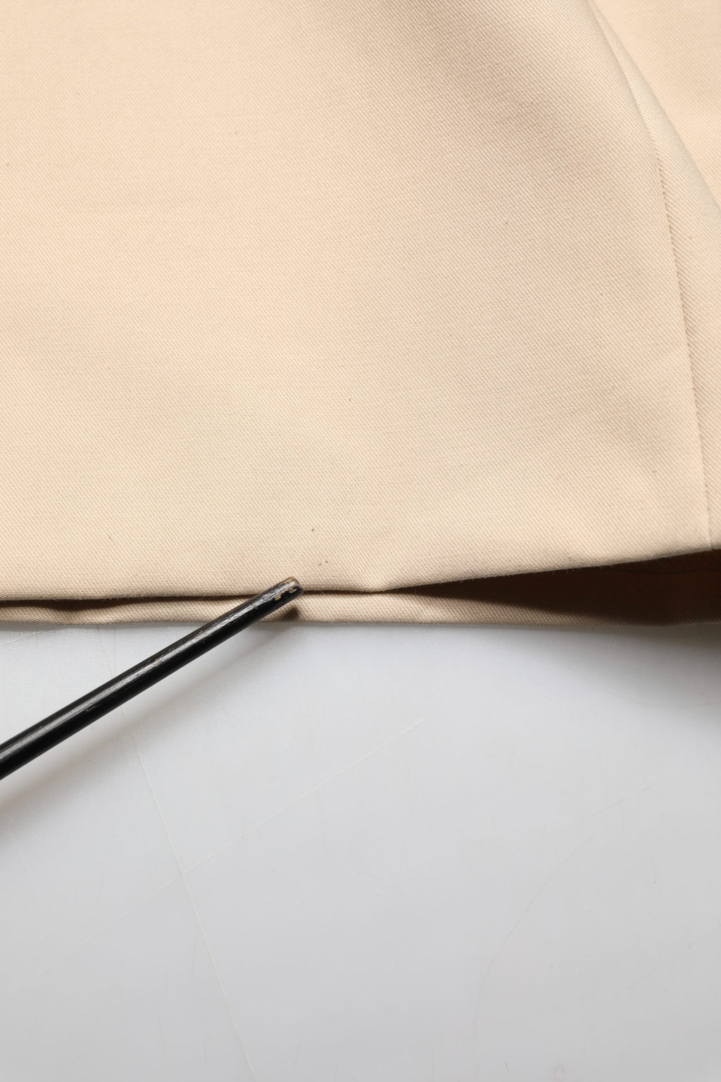 Beige Cotton Straight Men Dress Trouser Pants