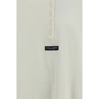 Beige Cotton Long Sleeve T-Shirt