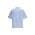 Blue Cotton Shortsleeve Shirt