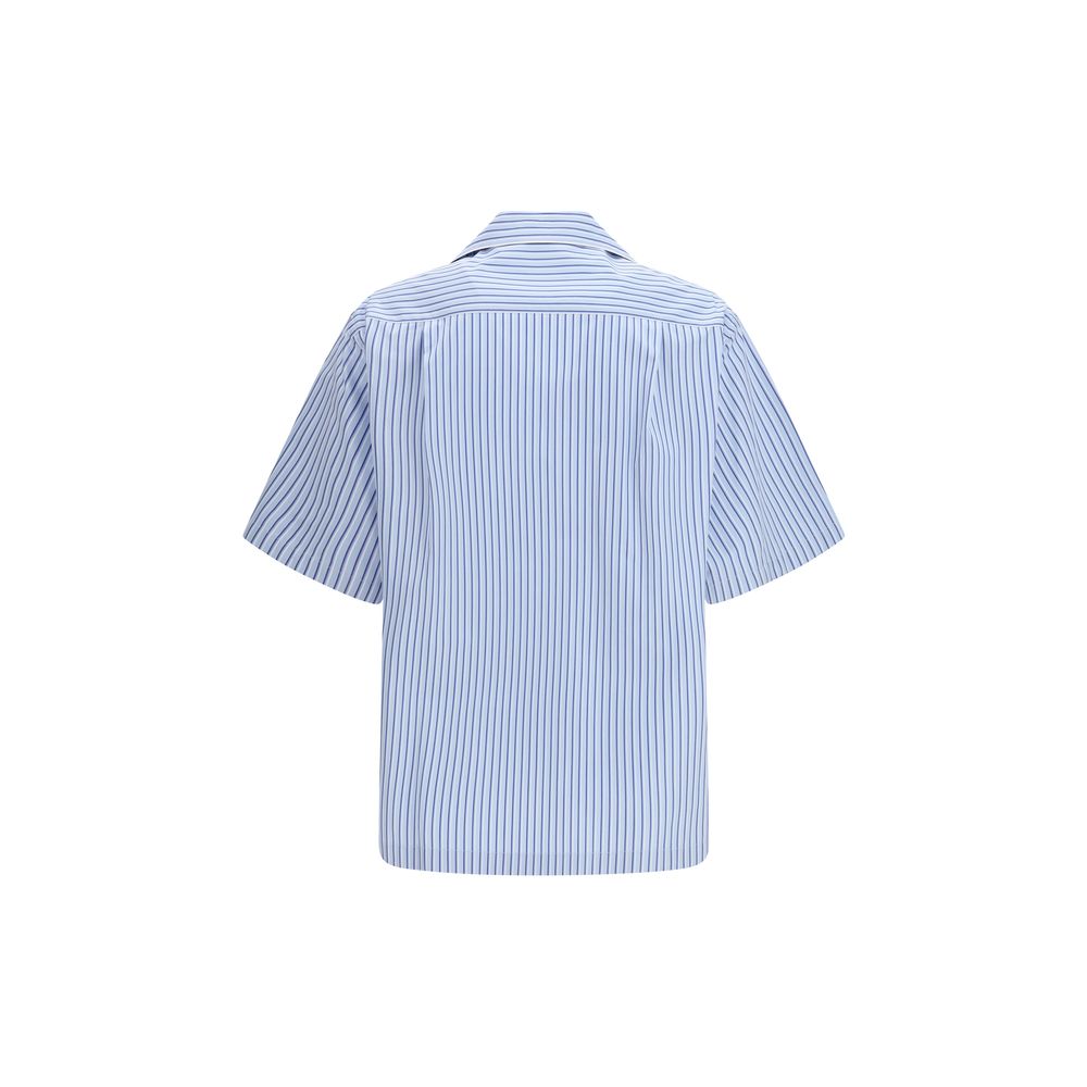 Blue Cotton Shortsleeve Shirt