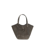 Gray Calf Leather Bos Taurus Shoulder Bag
