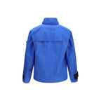 Blue Polyester Shell Jacket
