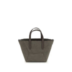 Bicolor Cotton Handbag