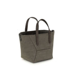 Bicolor Cotton Handbag