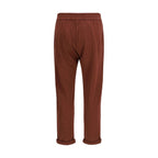 Bordeaux Cotton Casual Pants