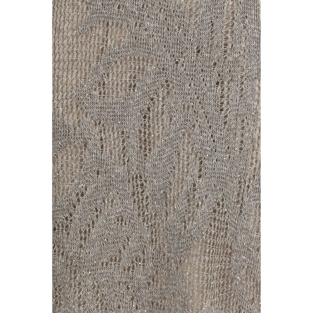 Gray Linen Casual Dress