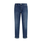 Blue Cotton Relaxed Fit Jeans