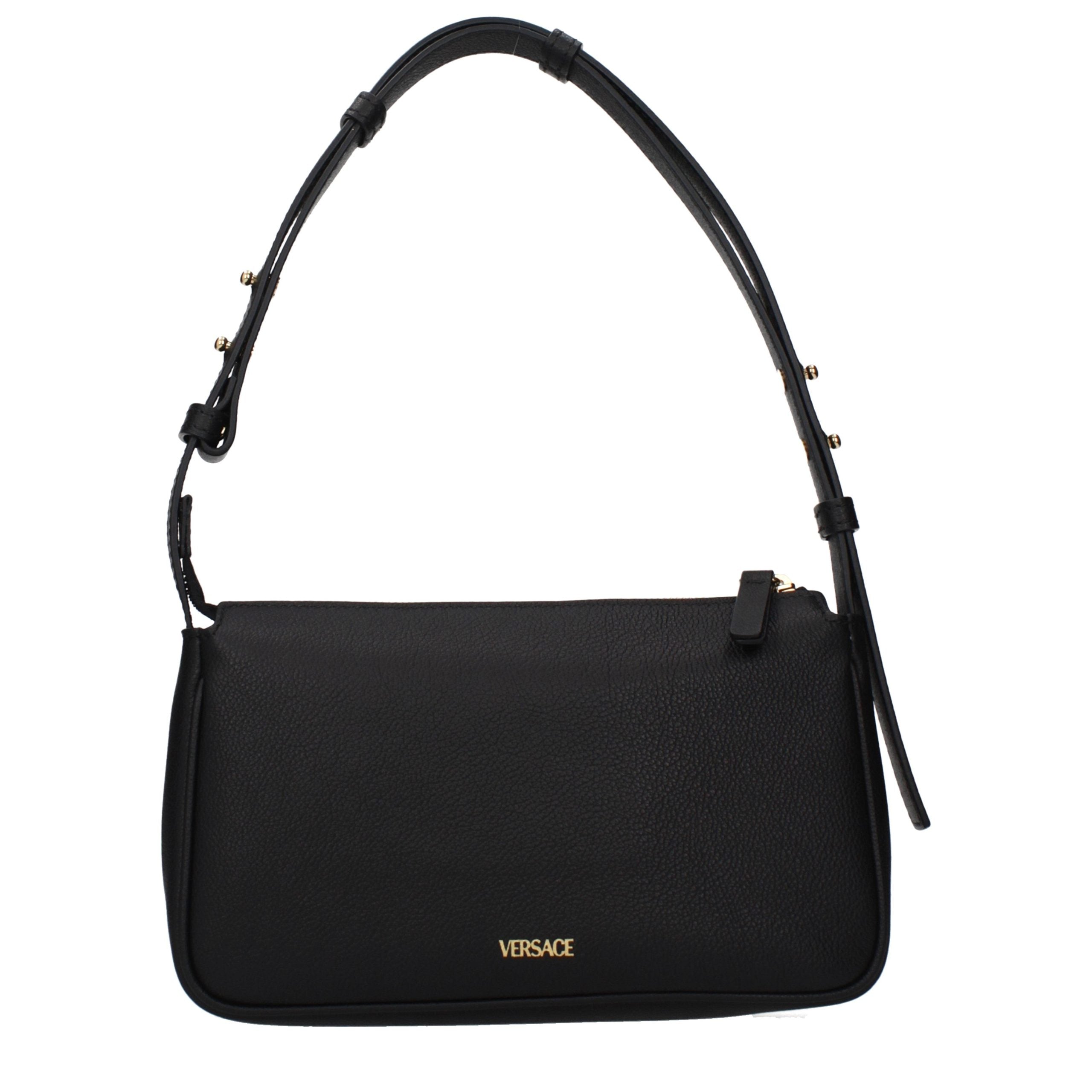 Black Leather Shoulder Bag