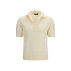 Beige Cotton Polo Shirt
