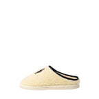 Beige Cotton Slippers