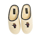 Beige Cotton Slippers