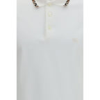 White Cotton Polo Shirt
