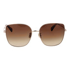 Rose Gold Metal Sunglasses