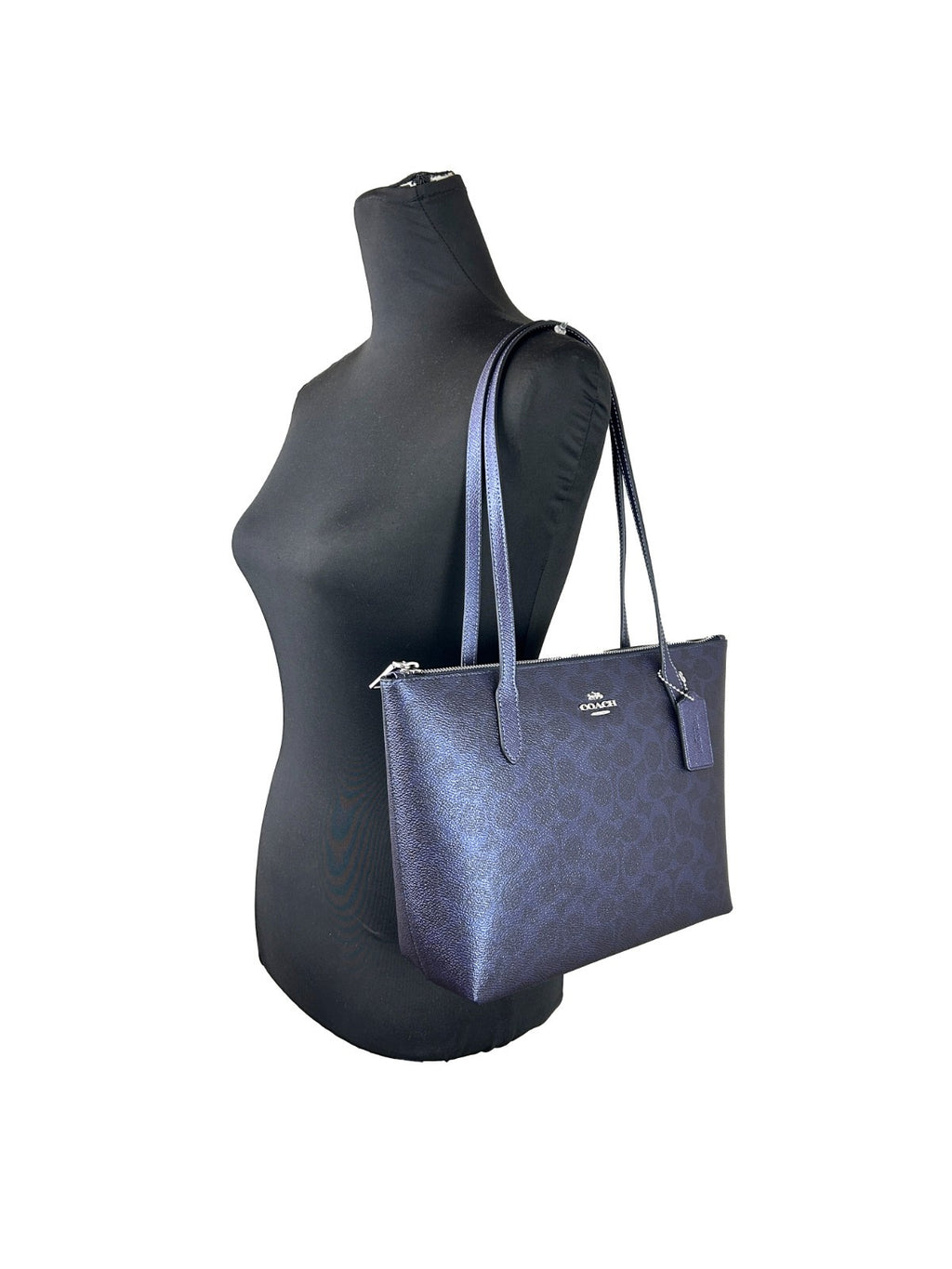 Coach Signature Fiona Zip Tote Bag