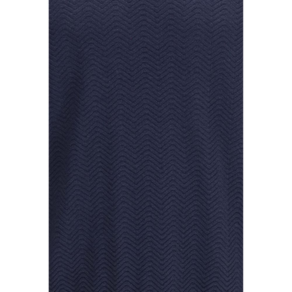 Blue Silk Sweatshirt