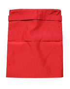 Red Polyester Men Drawstring Shorts Swimwear